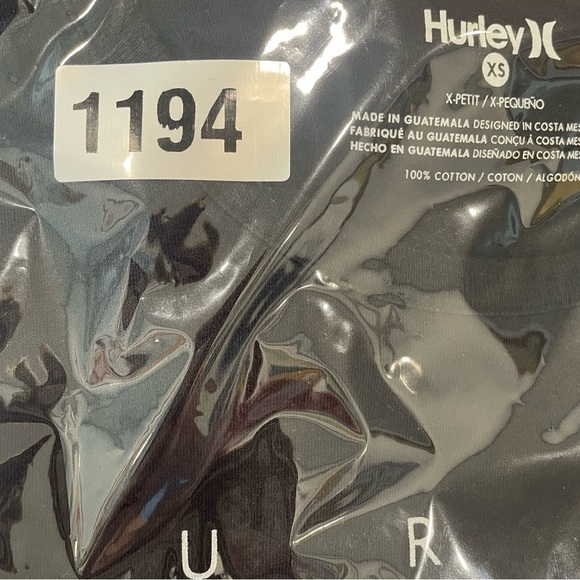 Hurley T-shirt Size XS Color Black Long Sleeve Crew Neck Collar Graphics Cotton - Picture 4 of 4